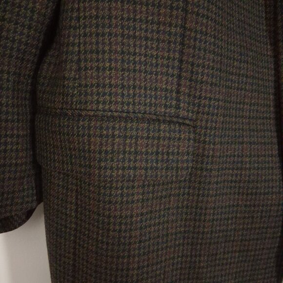 Vintage CAMBRIDGE Houndstooth Check Tweed Sport Jacket Ivy League Size 44 - Picture 4 of 14